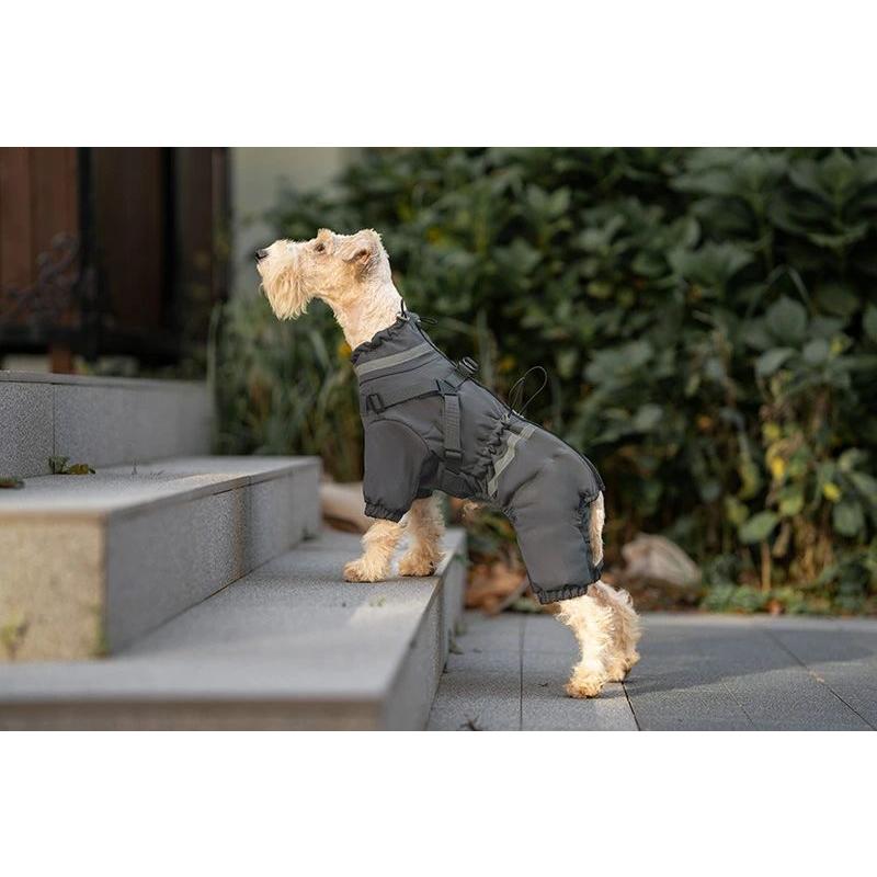 犬 服 ジャンパー 犬の服 ジャケット コート ハーネス一体型 防寒