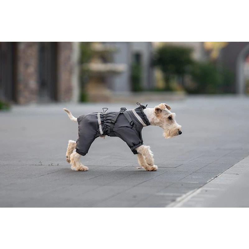 犬 服 ジャンパー 犬の服 ジャケット コート ハーネス一体型 防寒