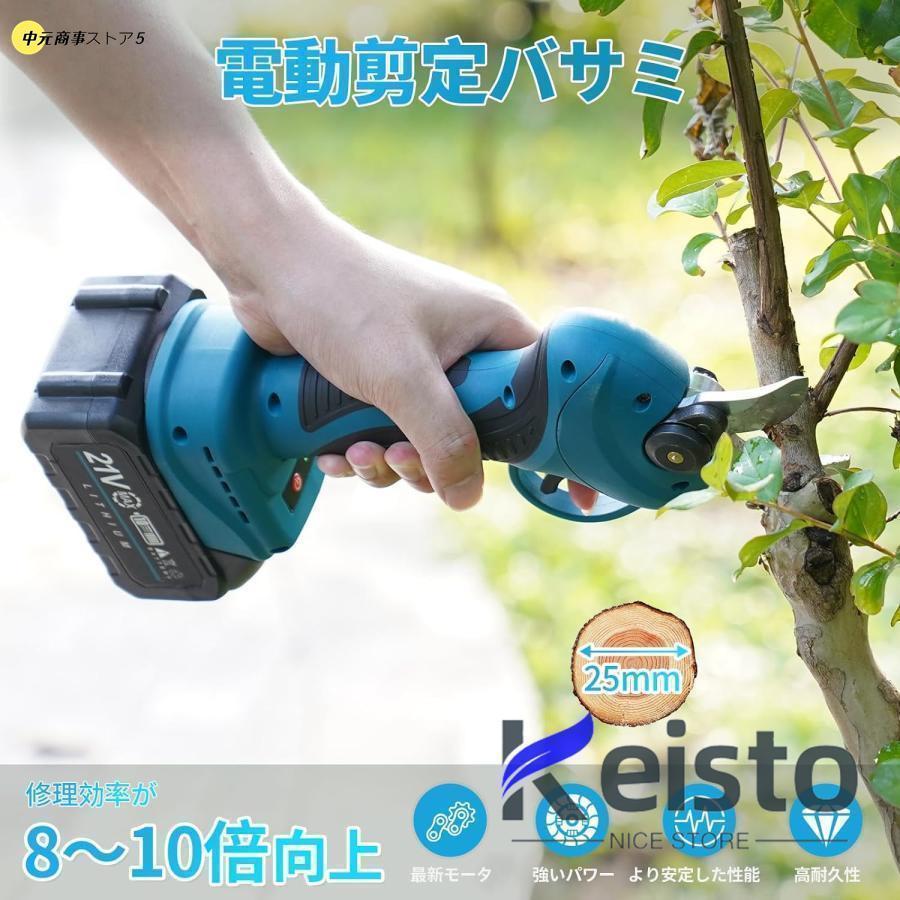 高枝切り 電動チェーンソー 剪定ハサミ 切断径30mm 電動 高枝切り