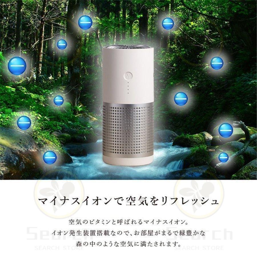 空気清浄機 小型 おすすめ 花粉対策 10畳 マイナスイオン発生器 車