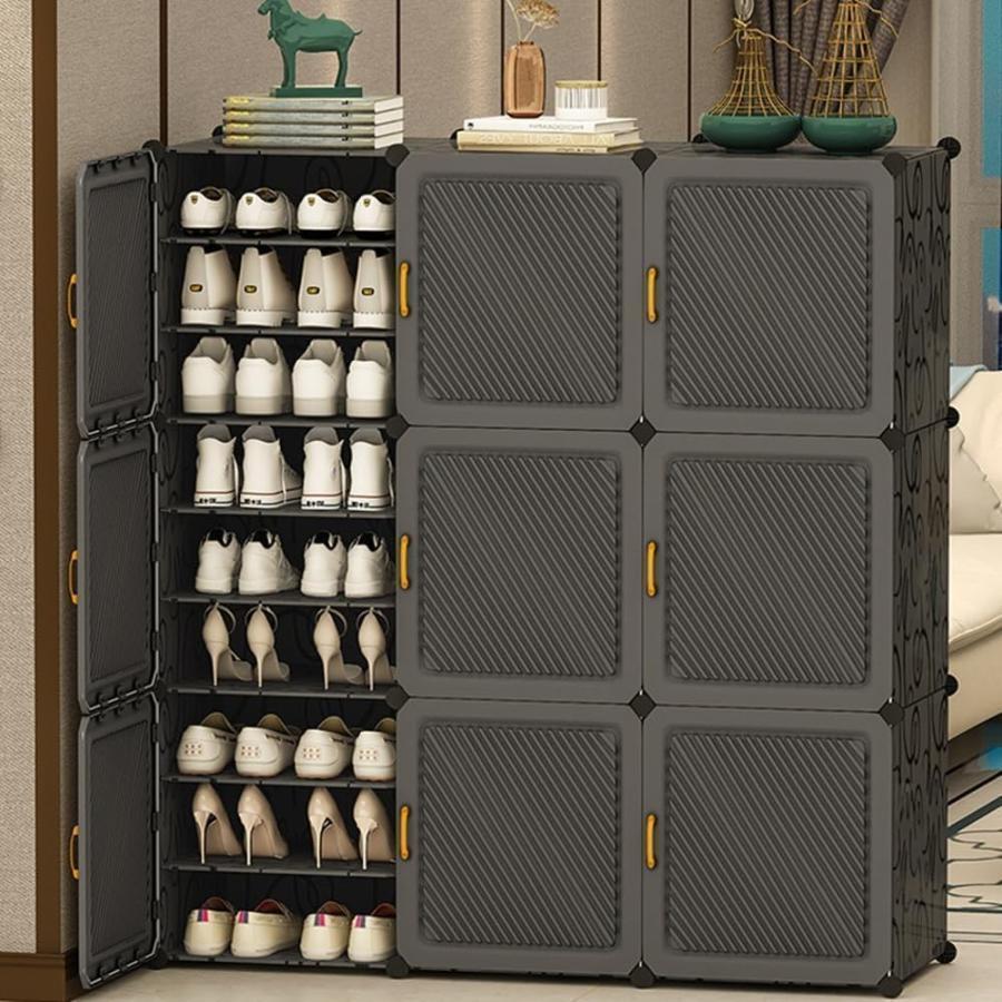 シューズボックスシューズラック靴箱下駄箱DIY組み立て式防塵?防汚