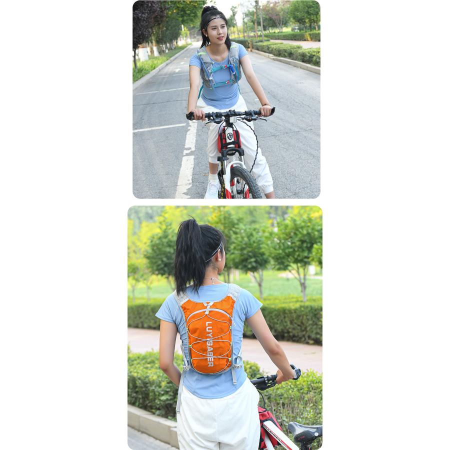 軽量 自転車バッグ サイクリングバッグ 20L 2L水袋付き 男女兼用 登山