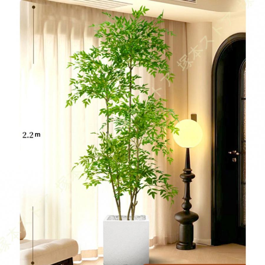 フラワー　ガーデニング　南天　縁起物　庭木　大サイズ 鉢植え ナンテンの木 南天竹 フェイクグリーン 北欧 鉢植え 造花 室内
