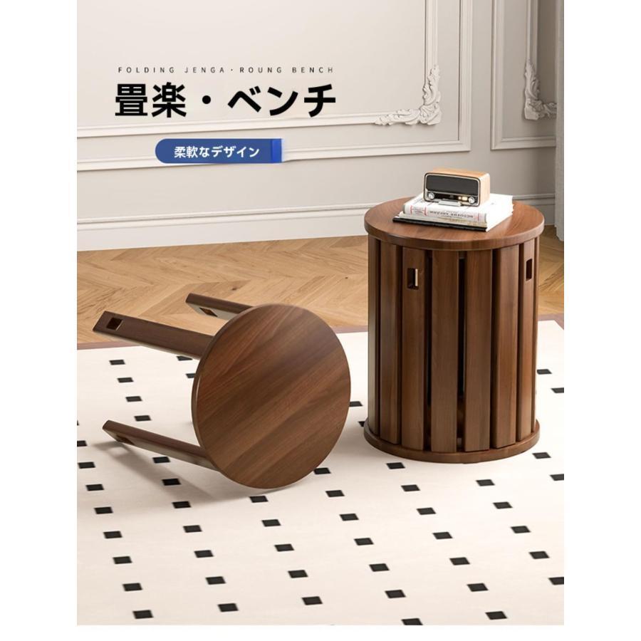 ウッドスツール 4脚セット 丸椅子 木製 スタッキング スツール 木製 スタッキングスツール 4脚セット 天然木 丸椅子 北欧