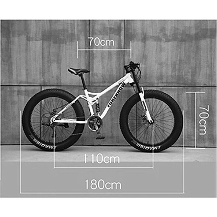 ビーチスノーモービルファットバイク可変速自転車フルサスペンション