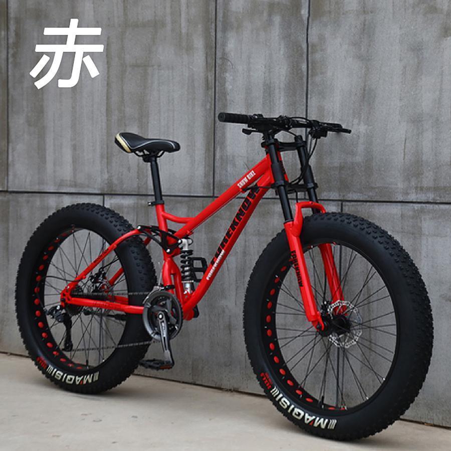 ビーチスノーモービルファットバイク可変速自転車フルサスペンション