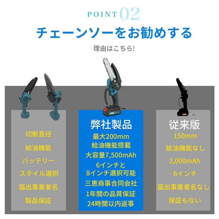 電動チェーンソー 充電式 電動ノコギリ 家庭用 小型電動のこぎり 片手