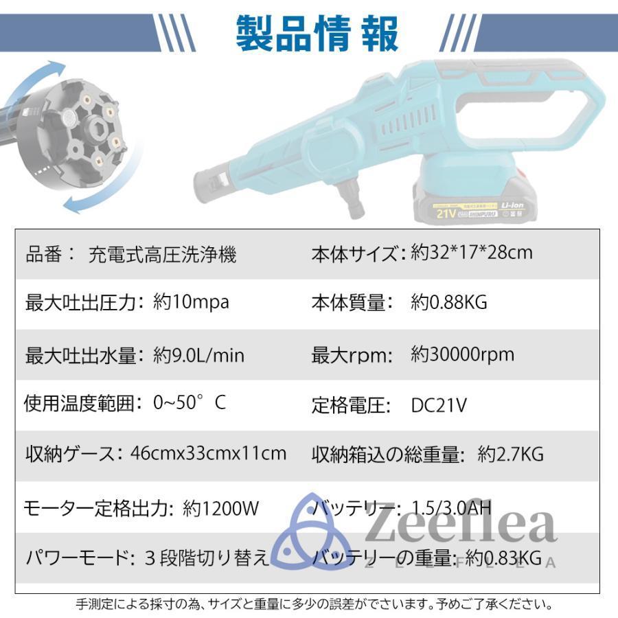 10%OFF】高圧洗浄機 コードレス 充電式 マキタ バッテリー互換対応