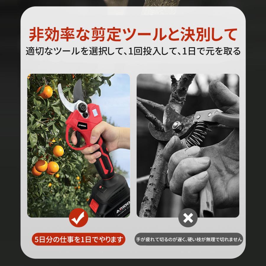 正規品】 剪定ばさみ 電動 高枝切りバサミ 充電式 切断直径50mm 200cm