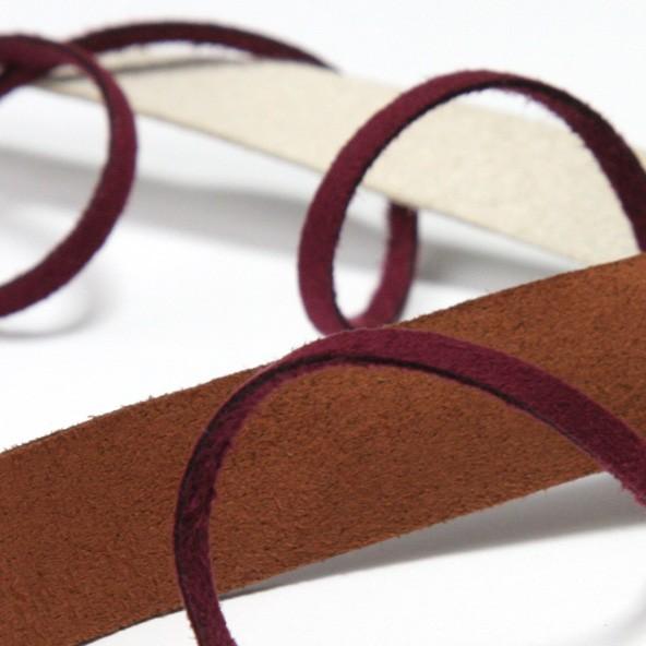 木馬スエードタイプテープ5mm幅焦げ茶 木馬 スエードテープ 5mm 15メートル巻 服飾 手芸 MOKUBA : ラクリエ