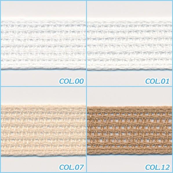 特価ブランド Sic コットンメッシュリボン 15mm 30メートル巻 服飾 手芸 Shindo ひも ひも用品 カラー 01 ホワイト Campanhas Cnbb Org Br