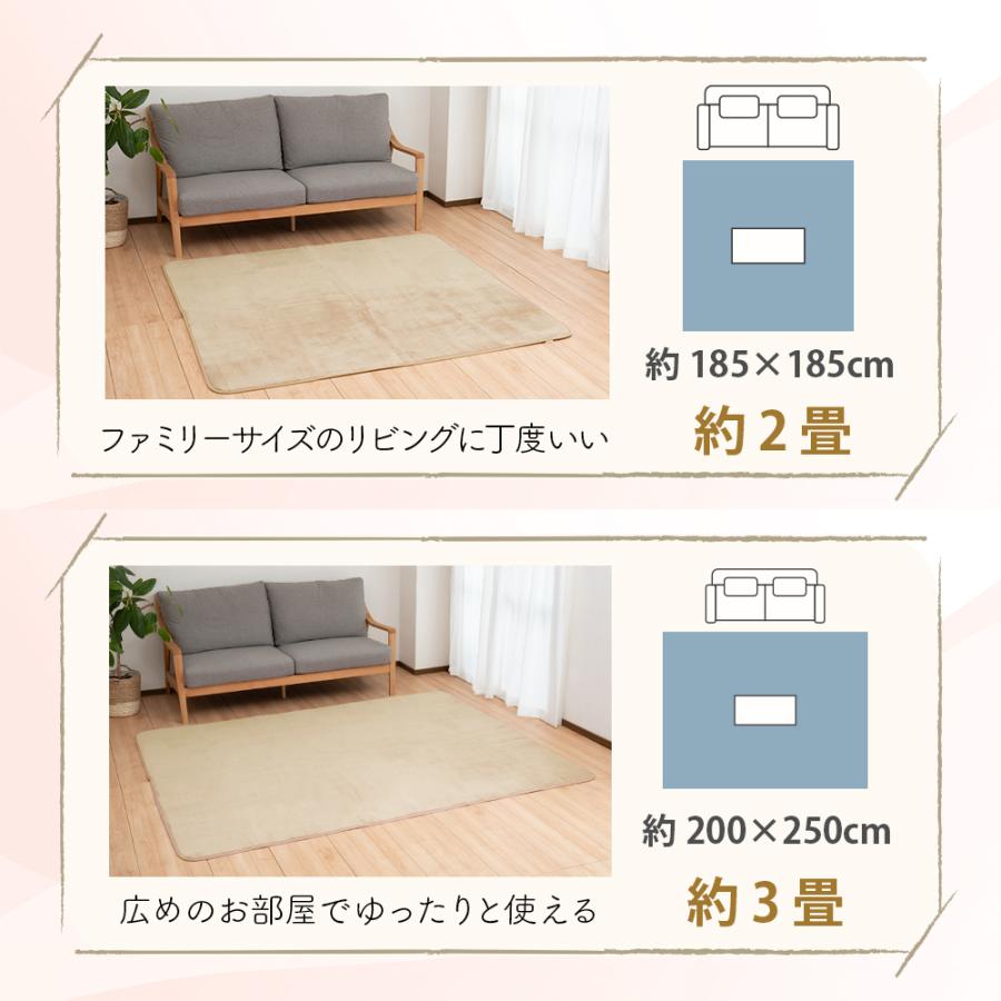 Sylphease ラグ 185×185cm 洗える 2畳 抗菌 防ダニ 滑り止め Sylphease ラグ 185×185cm 洗える 2畳 抗菌 防ダニ 滑り止め