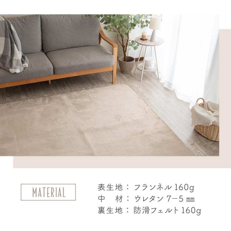 Sylphease（シルフィーズ） ラグ 200×250cm 洗える 3畳 抗菌 防ダニ