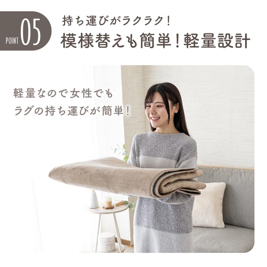 Sylphease（シルフィーズ） ラグ 200×250cm 洗える 3畳 抗菌 防ダニ