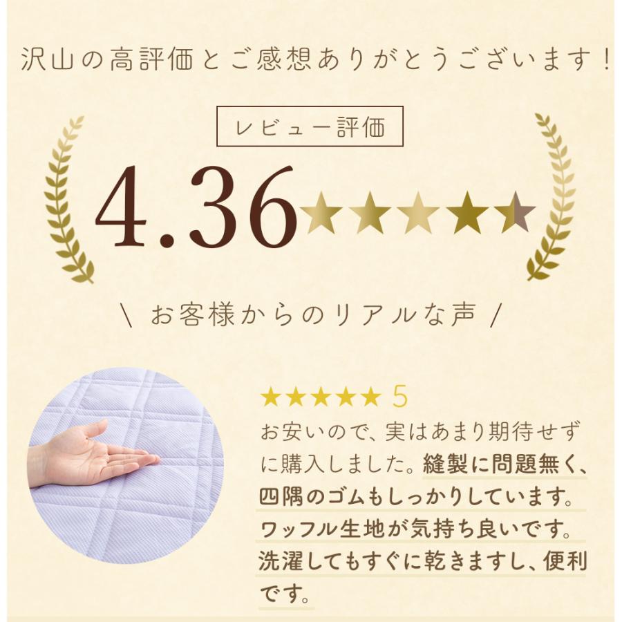 Sylphease（シルフィーズ） 敷きパッド ダブル 吸水速乾 抗菌防臭 4隅