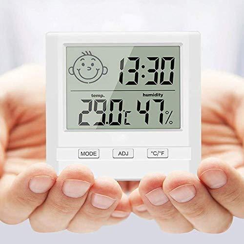 EVILTO 温湿度計 96％以上節約 【超特価】 顔文字でお知らせ 赤ちゃんの健康管理 オフィス 置き掛け両用タイプ LCD デジタル温度計デジタル室内温湿度計 卓上湿度計