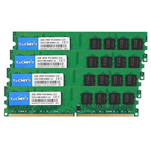 テクミヨ デスクトップPC用 メモリ1.8V 情熱セール DDR2 8GB 2GB×4枚 DIMM Pin CL6 Non-ECC 売れ筋 PC2-6400 240