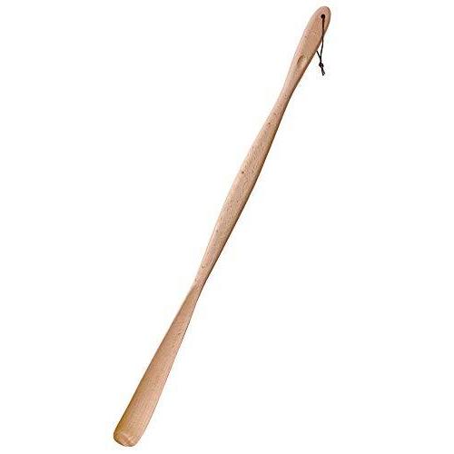 Kicoriya 腰を曲げずに使える ロング 靴べら 木製 靴ベラ 長い 75cm 木 おしゃれ クロス付 Iuvavodzfq E Avisa No