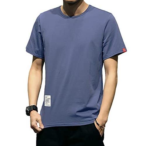 メリュエル 9カラー S 2xl クルーネック コットン ポイント タグ シンプル 半袖 Tシャツ 無地 カジュアル トップス カットソー Uネッ 最終値下げ