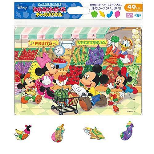 40ピース 子供向けパズル ディズニー スーパーでおかいもの シルエットピースシリーズ 日本最大の