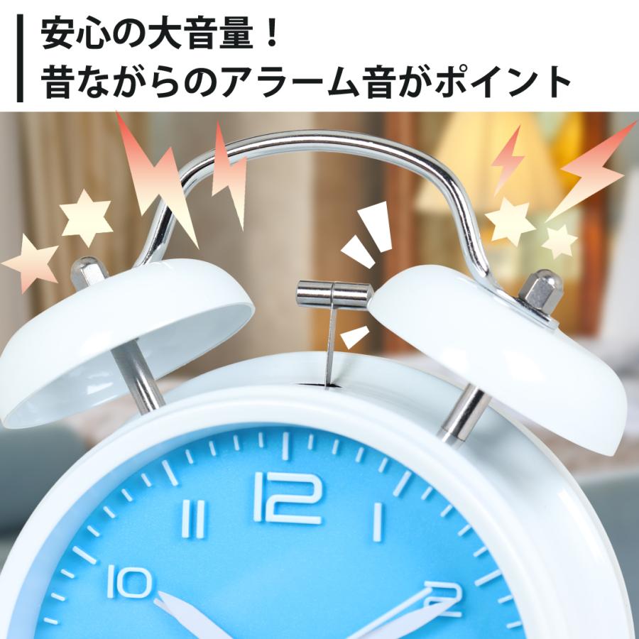 目覚まし時計 大音量 爆音 めざまし時計 置時計 昔ながらの置き時計