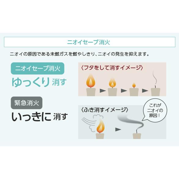 在庫処分 トヨトミ 反射型 大型石油ストーブ 木造10畳/コンクリート13畳 日本製 遠赤外線 防災 節電 RC-W36M-B RC-W36Nと同等モデル アウトレット品｜rakumy｜04