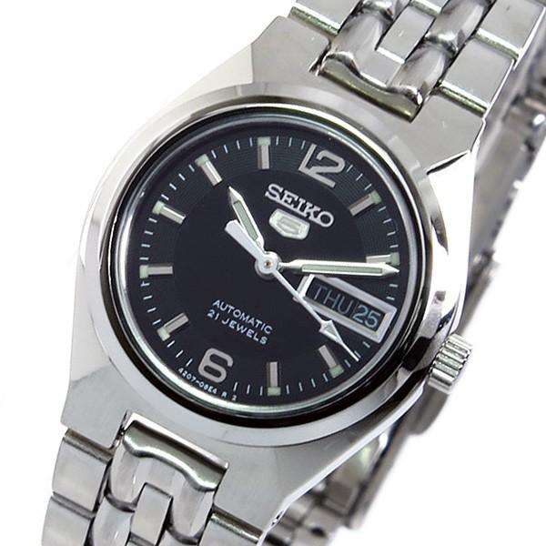 上質で快適 セイコー Seiko セイコーファイブ 自動巻き レディース 腕時計 Symk33k1 ブラック 手数料安い World Of Heating De