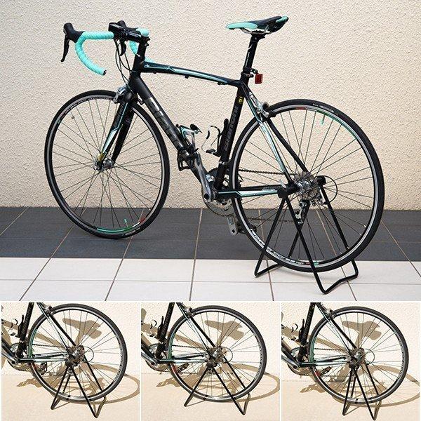 自転車 スタンド リアハブ固定 角度調整可能 ロードバイク クロス