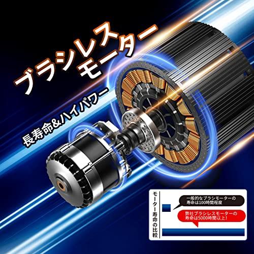 Kebtek 電動剪定バサミ 日本製テフロン非粘着性コーディング刃 16.8V 