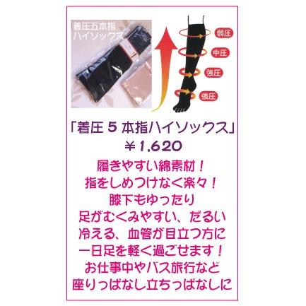 着圧5本指ハイソックス の商品画像
