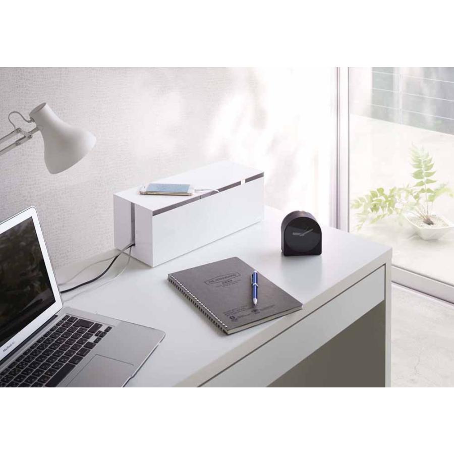 山崎実業 ケーブルボックス ウェブ L ホワイト 2707 | 山崎実業 | 03