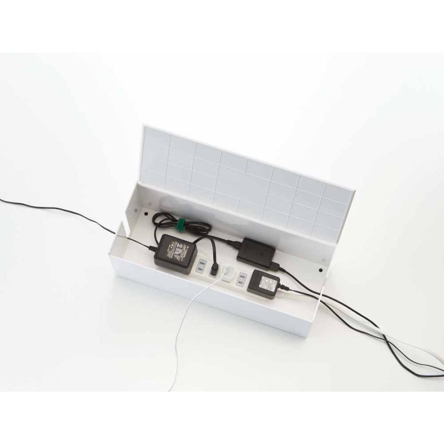 山崎実業 ケーブルボックス ウェブ L ホワイト 2707 | 山崎実業 | 04