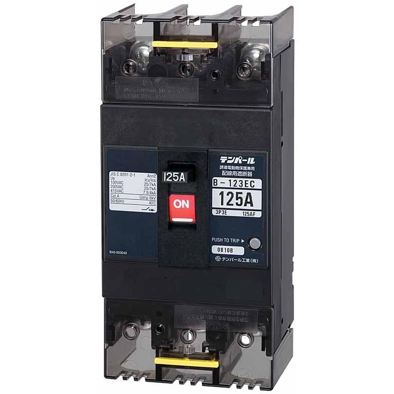 テンパール工業 B123EC10 配線用遮断器 100A(22kW)