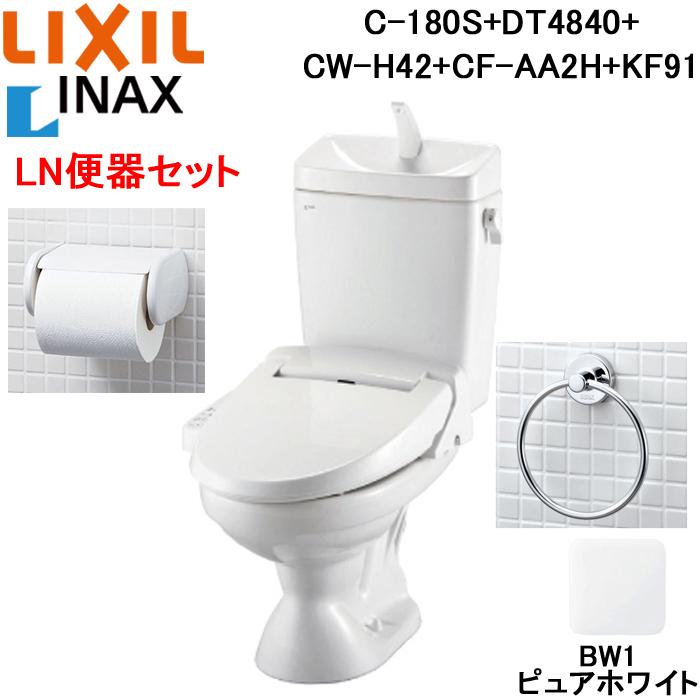 LIXIL C-180S+DT-4840/BW1 トイレ 洋風便器セット LN 手洗付 LIXIL C-180S+DT-4840/BW1 トイレ 洋風便器セット LN 手洗付
