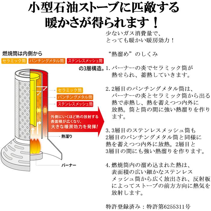 イワタニ CB-STV-DKD カセットガスストーブ ハイパワータイプ デカ暖の画像