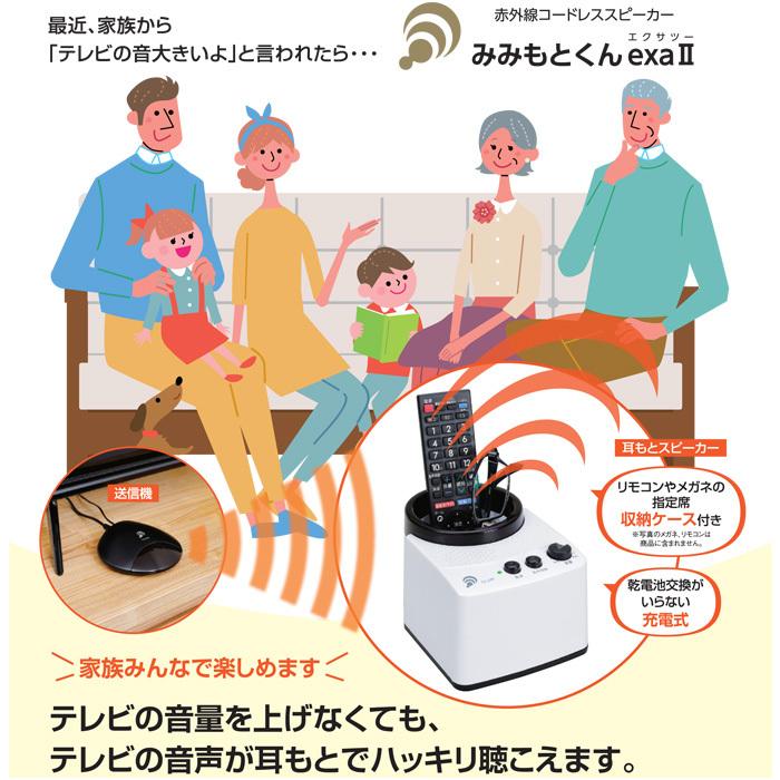 エムケー精工 CS-37PW 赤外線コードレススピーカーみみもとくんexa II