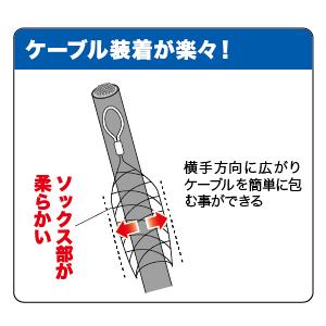 ジェフコム デンサン 通線工具 シングルグリップ 中間引 DSG-750MS｜rakurakumarket｜03