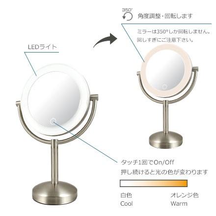 アイキャッチ EC012LXAC-5X 真実の鏡 Luxe 両面ビック型 :ec012lxac-5x