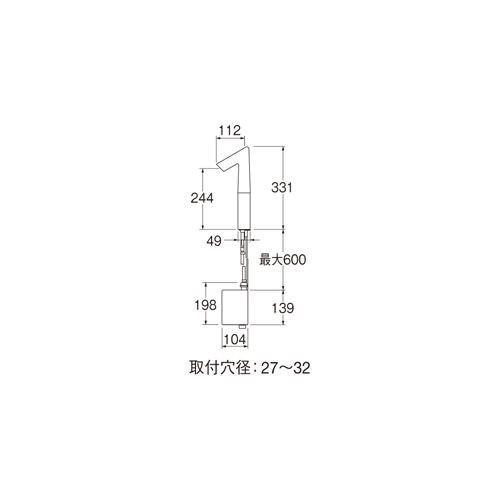 SANEI 三栄水栓 SANEI EY506HE-2T-13 自動水栓（発電仕様） 洗面所用