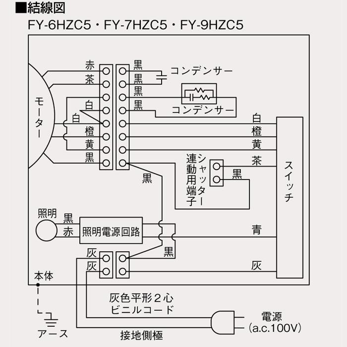 パナソニック　FY-6HZC5-S　スマートスクエアフード　シロッコファン　幅60cm　(FY-6HZC4-Sの後継品)　シルバー　換気扇　(前幕板・横幕板別売)　レンジフード　Panasonic