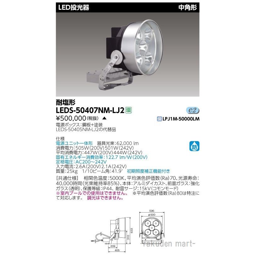 キャッシュレス5 還元 送料無料 東芝ライテック Leds nm Lj2 ｌｅｄ投光器中角形 耐塩仕様 Vividarts Co Uk