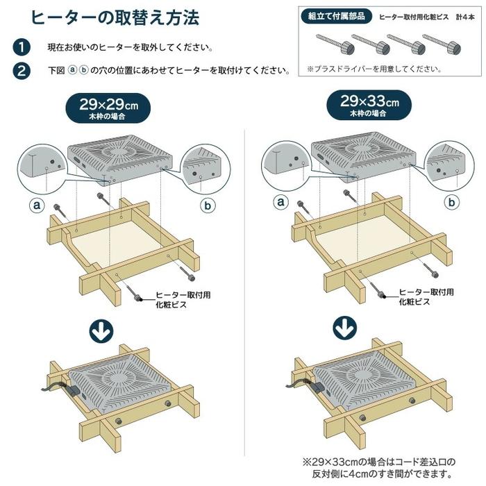 メトロ MCU-501E(DKB) 取替用コタツヒーター U字型カーボンヒーター 1灯式 電子コントローラー式 暖房 防寒 こたつ 炬燵 METRO｜rakurakumarket｜15