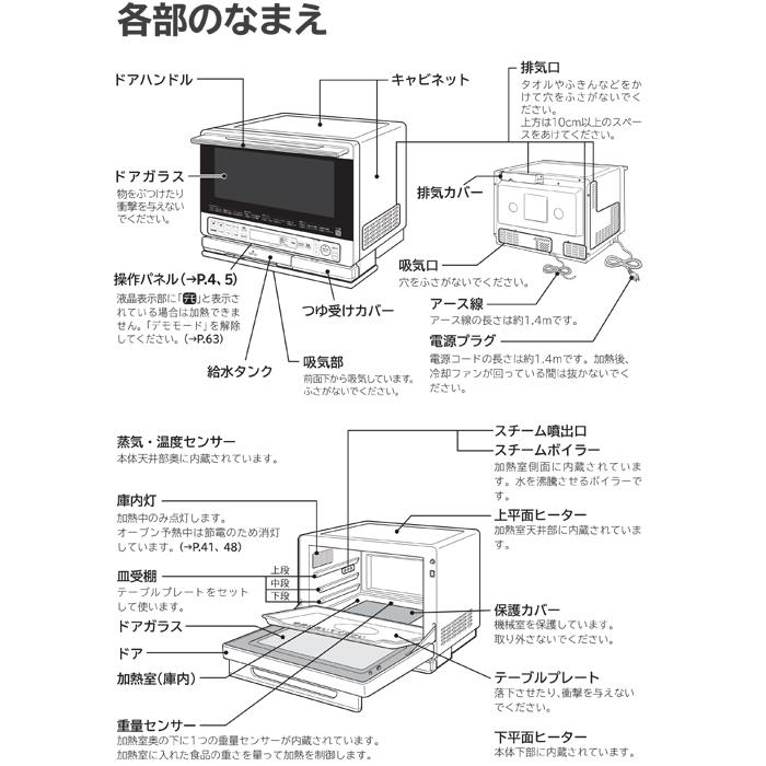 ヘルシーシェフ 日立 MRO-S8A(W) スチームオーブンレンジ ホワイト