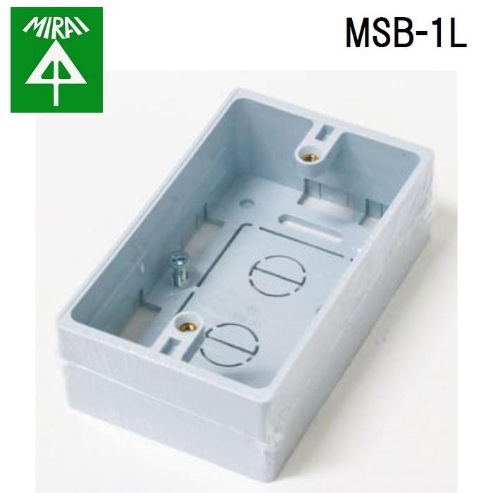 未来工業 MSB-1L モール用スイッチボックス 1個 MIRAI : 住設と電材の洛電マート plus - 通販 - Yahoo!ショッピング