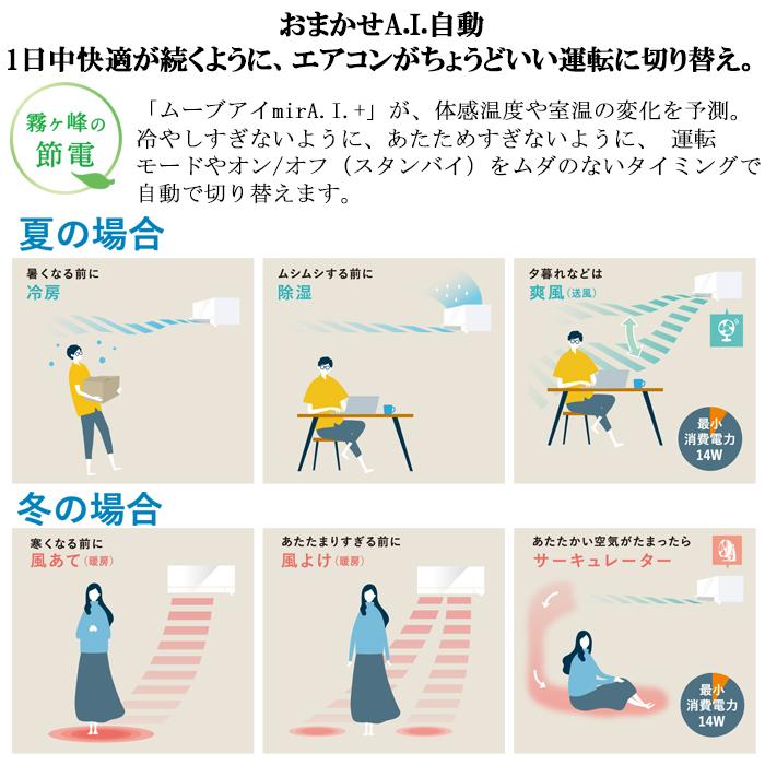 霧ヶ峰 三菱電機 MSZ-ZXV7125S-W ルームエアコン Zシリーズ