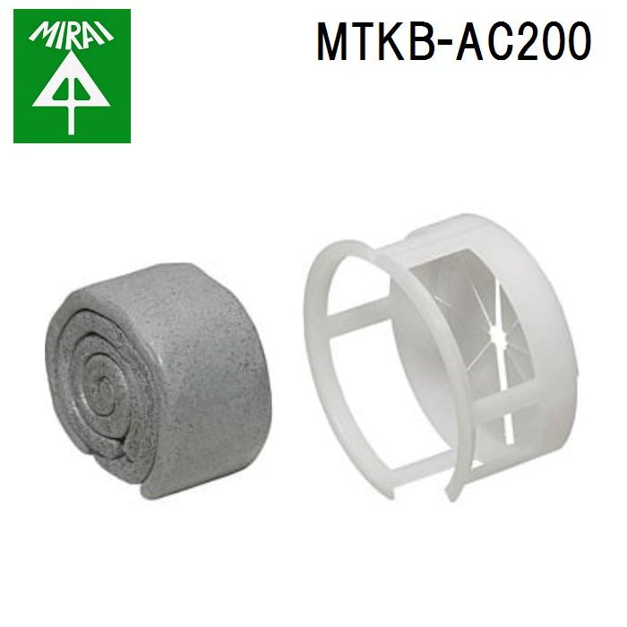未来工業 MTKB-AC200 タイカブラックパテエース(丸穴キット) 1組 MIRAI 