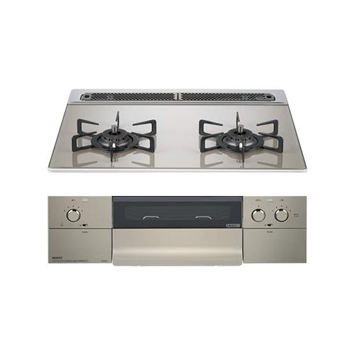 ノーリツ N2WS7PWAS6STE-13A ビルトインガスコンロ piatto ピアット 2口コンロ 幅60cm 都市ガス用 NORITZ (代引不可) (法人限定) ノーリツ（NORITZ） N2WS7PWAS6STE-13A ビルトインガスコンロ piatto