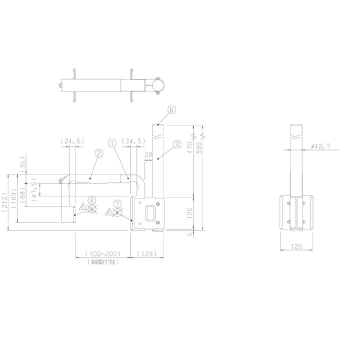 日晴金属 NISSEI パラボラキャッチャー BS・CSアンテナ取付金具