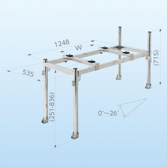 日晴金属 PC-NLJ60 PCキャッチャー 平地自在置 (法人限定) : 住設と