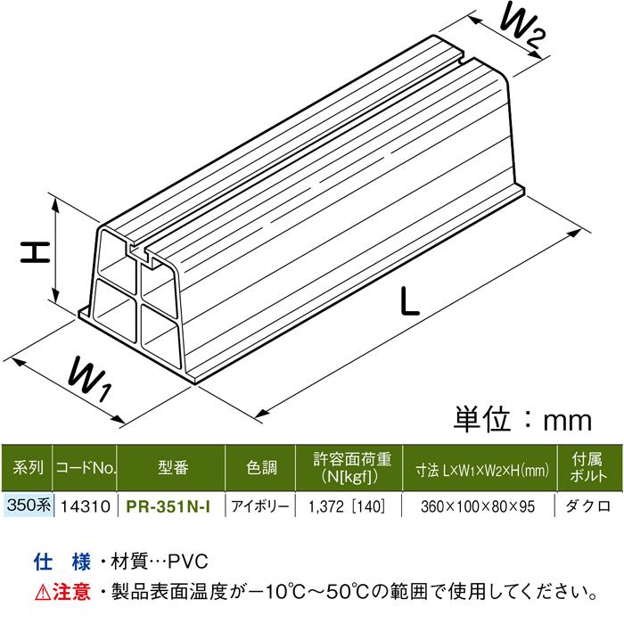 因幡電工 プラロック エアコン据付台 350系 アイボリー PR-351N
